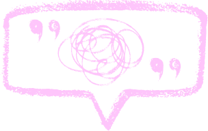 Speech bubble scribble