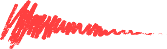 Red zigzag scribble decoration